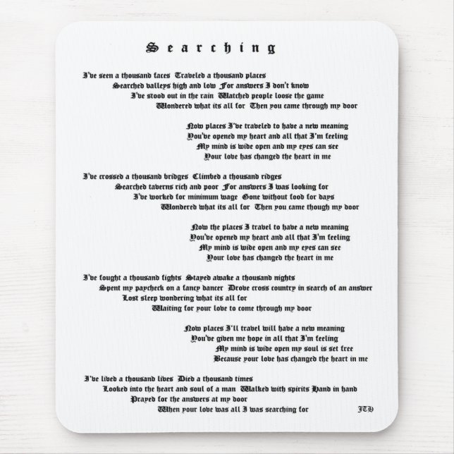 Searching Mouse Pad (Front)