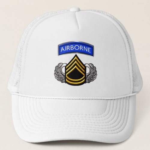 Seargent First Class SFC Airborne Trucker Hat