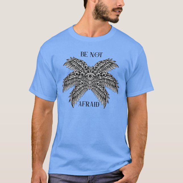 Searing Seraphim: Faithfully Rendered Biblically T-Shirt (Front)