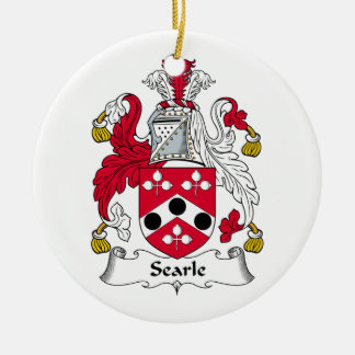 Searle Family Crest Ceramic Ornament