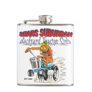 Sears Suburban Backyard Tractor Club Flask