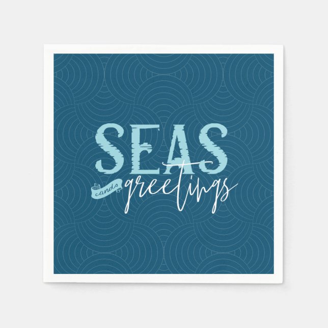 Seas And Greetings Napkins (Front)