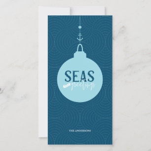 Seas and Greetings Photo Holiday Card