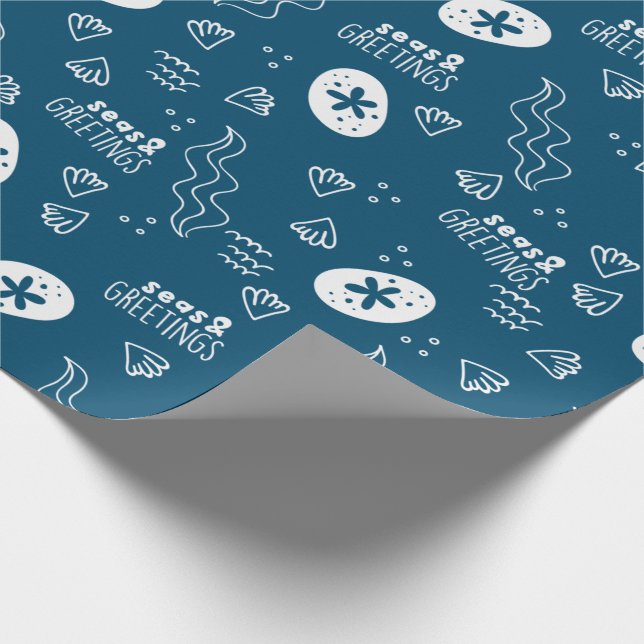 Seas and Greetings Wrapping Paper (Corner)
