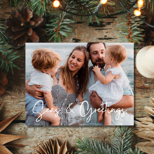 Seas & Greeting Family Florida Beach Photo Holiday Postcard