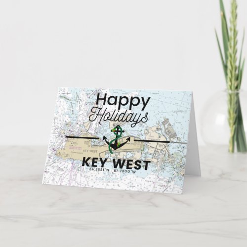 Seas  Greetings Chart_ Key West Holiday Card