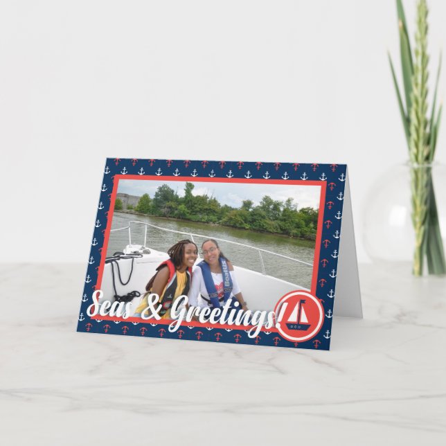 Seas & Greetings- Photo Frame Card (Front)