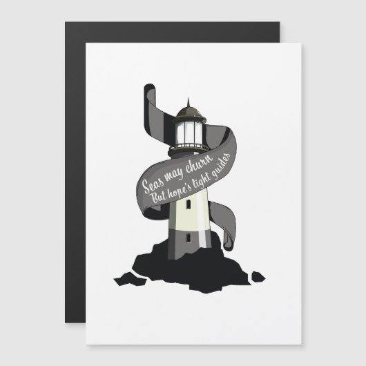 Seas may churn, but hope's light guides (Front/Back)