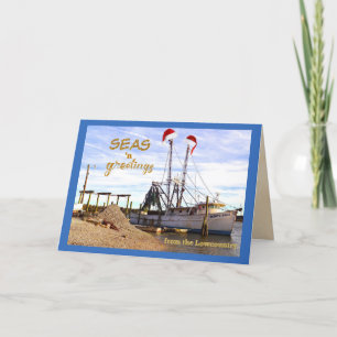 Seas 'n Greetings from the Lowcountry Coastal Holiday Card