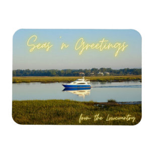 Seas n Greetings from the Lowcountry Hilton Head Magnet