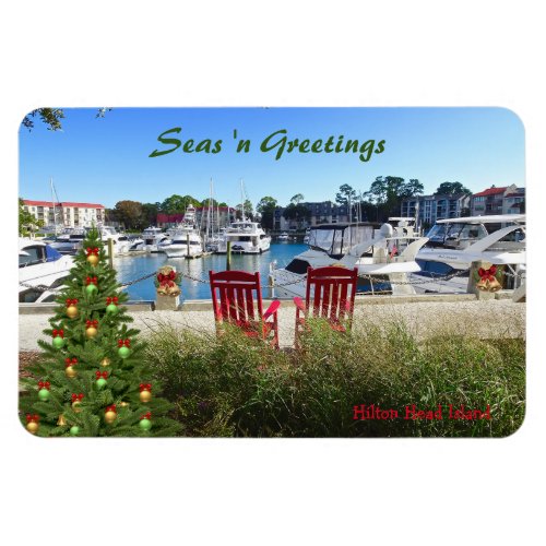 Seas n Greetings Hilton Head SC Harbour Town Magnet