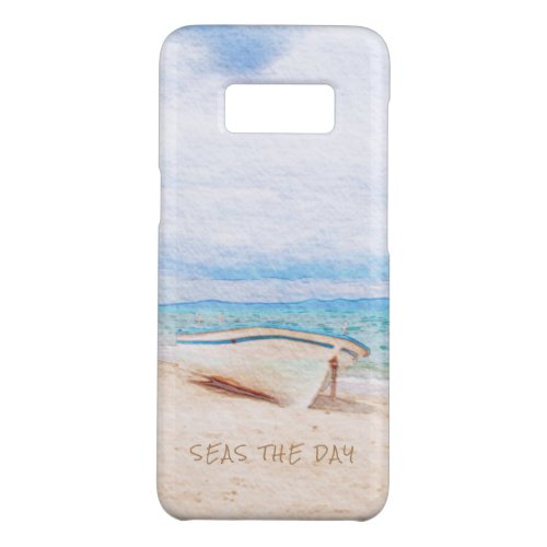 Seas The Day Beached Fishing Boat Case_Mate Samsung Galaxy S8 Case