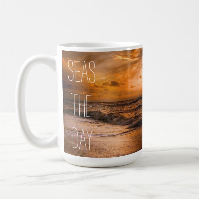 Seas The Day Coffee Mug (Left)