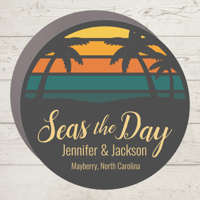 Seas the Day Cruise Door Marker Car Magnet