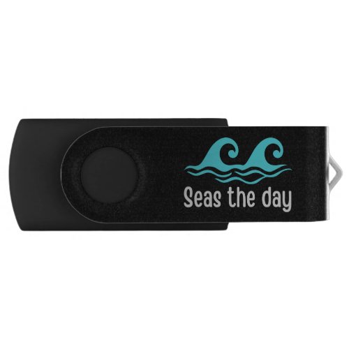 Seas The Day  Funny Ocean Flash Drive