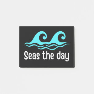 Seas The Day  Funny Ocean Post-it Notes