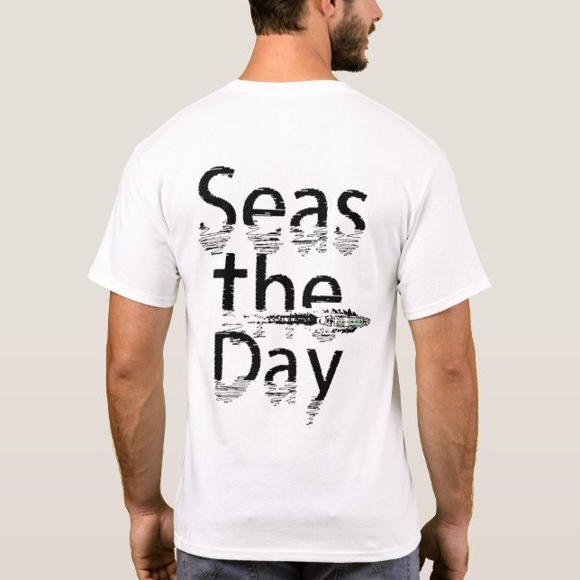 Seas The Day Men's T-Shirt (Back)