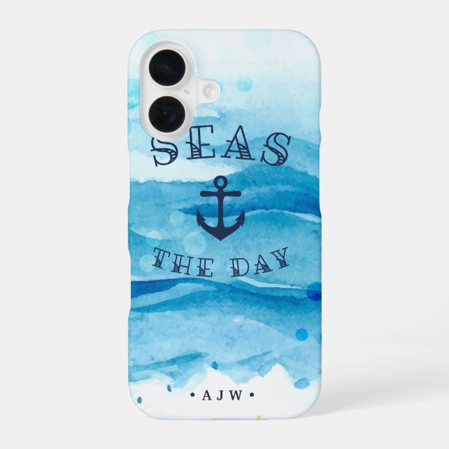 Seas the Day | Monogram Iphone Case (Back)