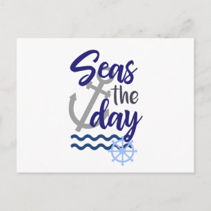 Seas the Day, Nautical Postcard