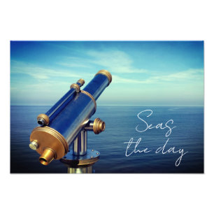 Seas the day ocean view photo enlargement print