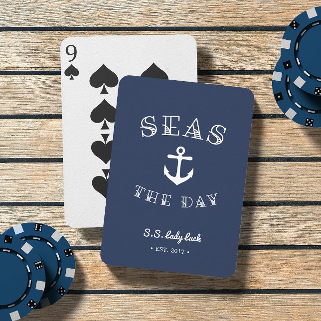 Seas the Day | Personalized Boat Poker Cards (Creator Uploaded)