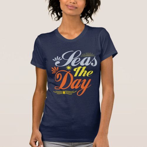 Seas the Day  Personalized Family Vacation T_Shirt