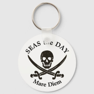 Seas the Day Pirate Keychain