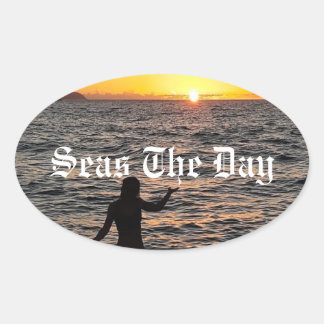 Seas The Day Sticker