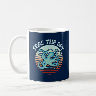 Seas The Day Summer Vibes Octopus Coffee Mug