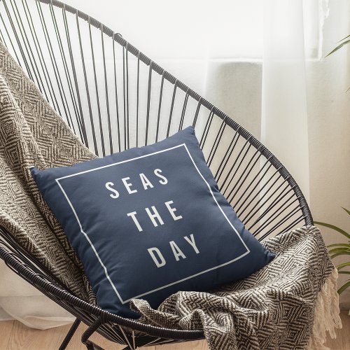 Seas the Day Throw Pillow