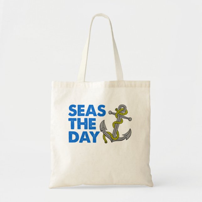 Seas The Day Tote Bag (Front)