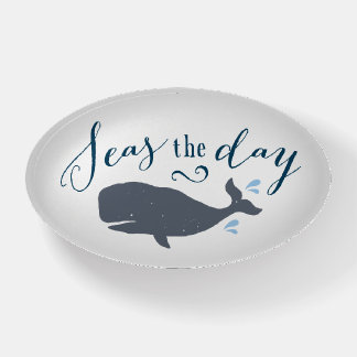 Seas the Day Vintage Whale Paperweight