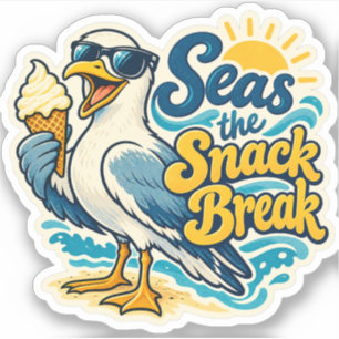 Seas the Snack Break Sticker