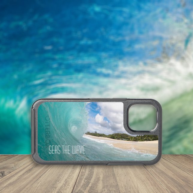 Seas The Wave Saying OtterBox iPhone Case (Creator Uploaded)