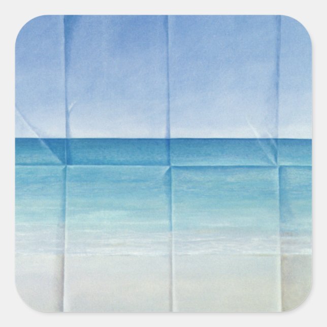 Seascape 1984 square sticker (Front)