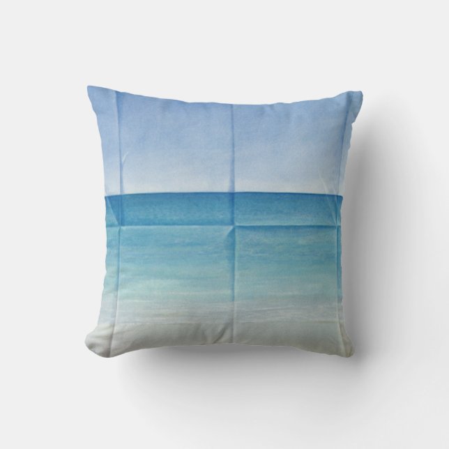 Seascape 1984 throw pillow (Front)