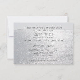 Seascape 1 Celebration of Life Memorial Service Invitation | Zazzle