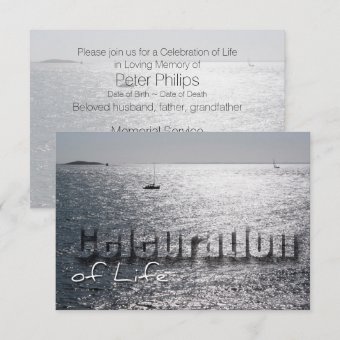 Seascape 1 Celebration of Life Memorial Service Invitation | Zazzle
