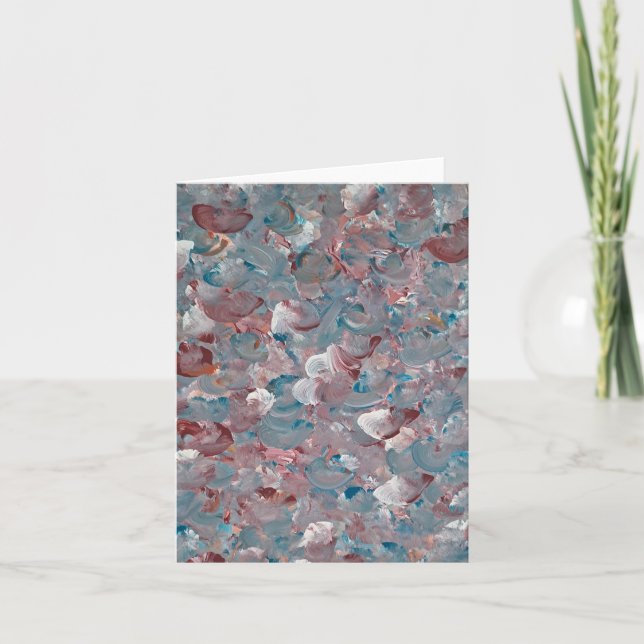 Seascape Abstract Note Card (Front)