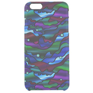 Seascape Abstract Stained Glass Design Clear iPhone 6 Plus Case