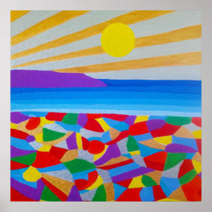 Seascape Acrylic Fine Art Poster