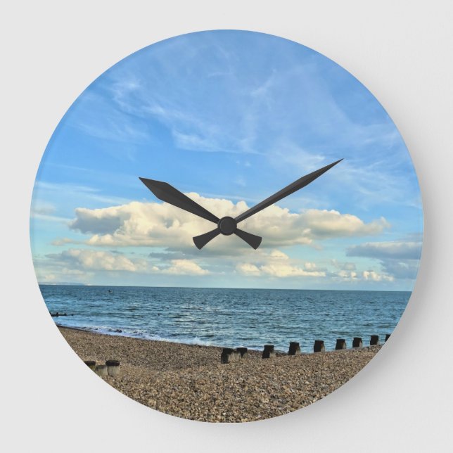 Seascape Acrylic Wall Clock (Front)