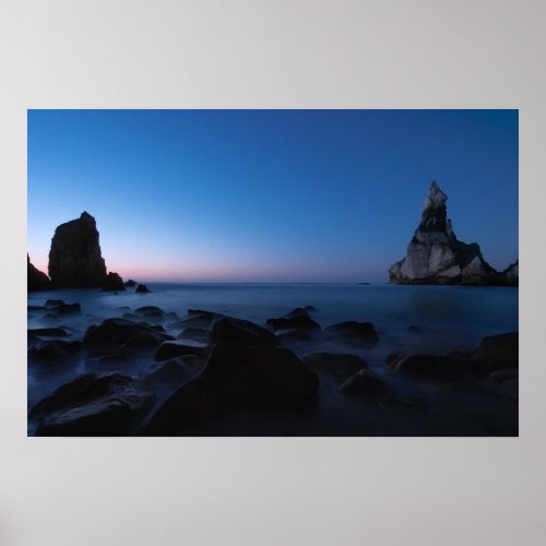 Seascape After Sunset Poster