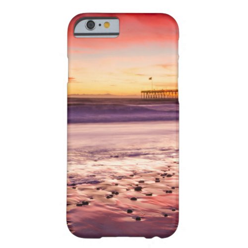 Seascape and pier at sunset CA Barely There iPhone 6 Case