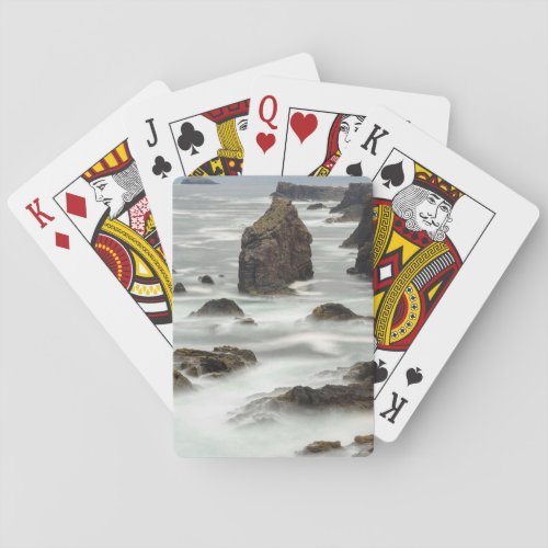 Seascape and sea stacks Shetland Poker Cards