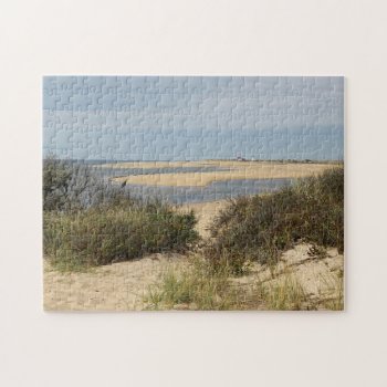 Seascape At Provincetown On Cape Cod Jigsaw Puzzle by backyardwonders at Zazzle