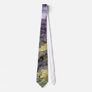 Seascape at Saintes-Maries by Van Gogh Neck Tie