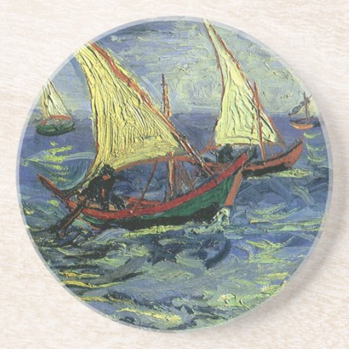 Seascape at Saintes Maries by Vincent van Gogh Coaster