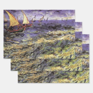 Seascape at Saintes Maries by Vincent van Gogh Wrapping Paper Sheets