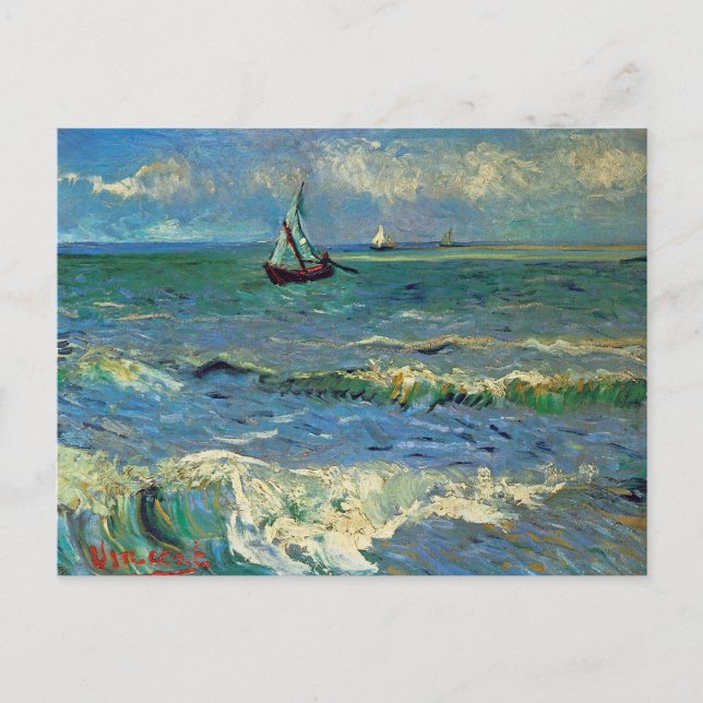 Seascape at Saintes-Maries-de-la-Mer Postcard (Front)